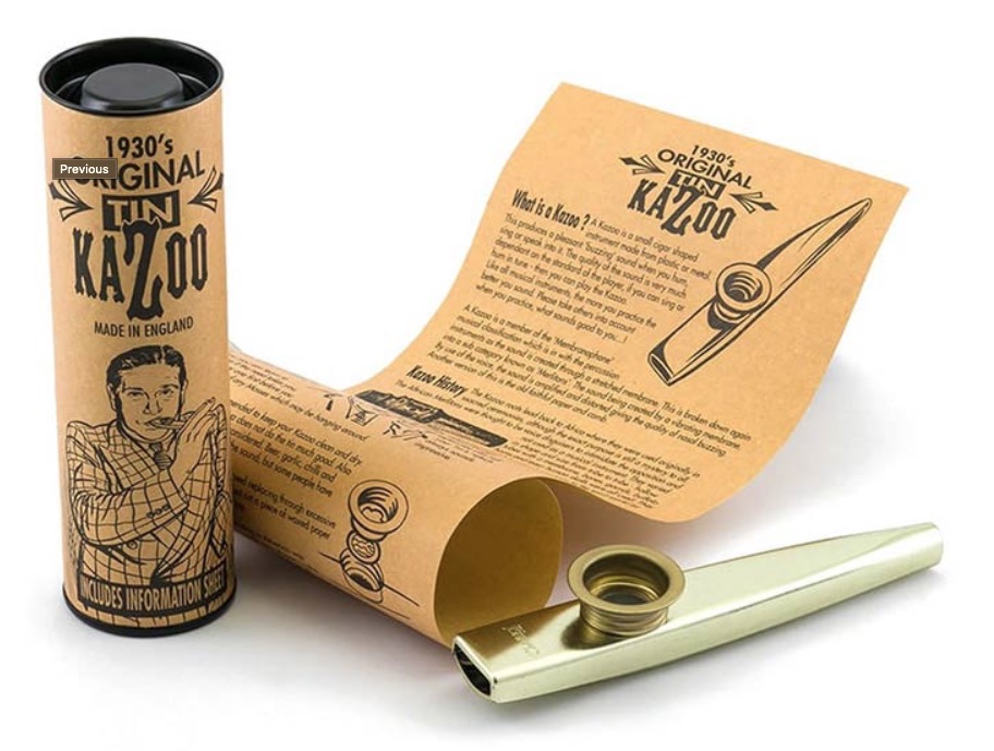 Clarke Original Tin 1930's in carton Kazoo
