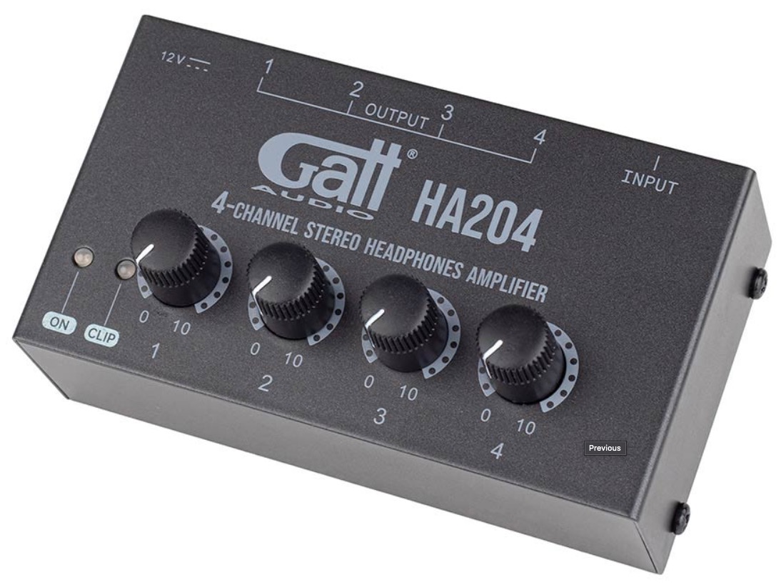 Gatt Audio HA204 Hoofdtelefoon versterker