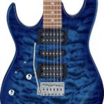 Ibanez GRX70QALTBB dlx Linkshandige gitaar