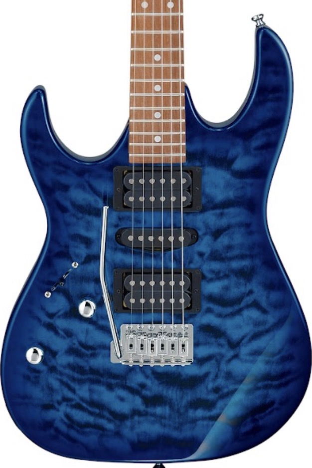 Ibanez GRX70QALTBB dlx Linkshandige gitaar