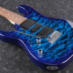 Ibanez GRX70QALTBB dlx Linkshandige gitaar