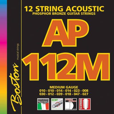 Boston AP112M 0.10 Set 12 string voor western gitaar