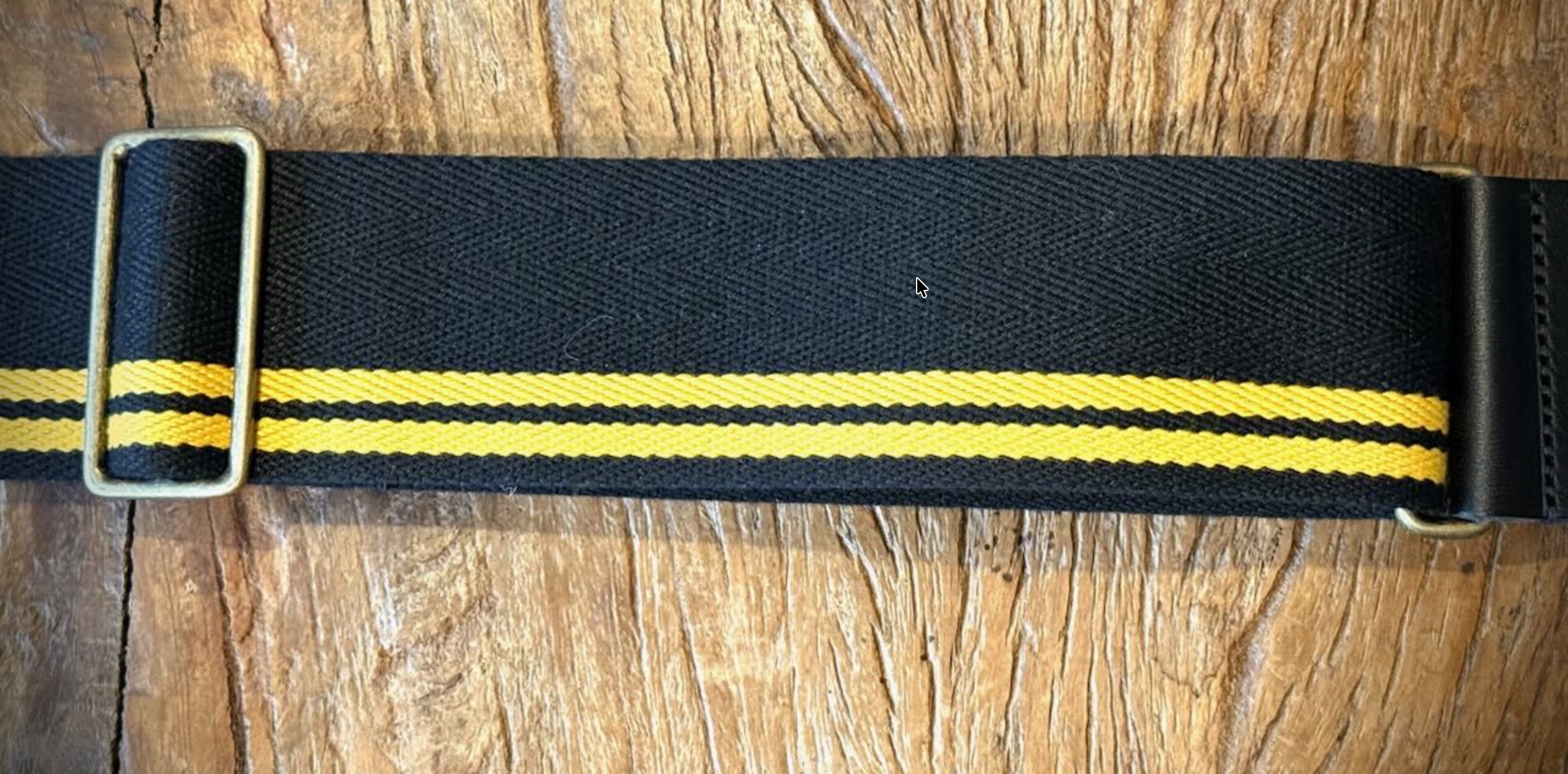 Leathergraft Liverpool Woven X Strong Stoffen gitaarriem