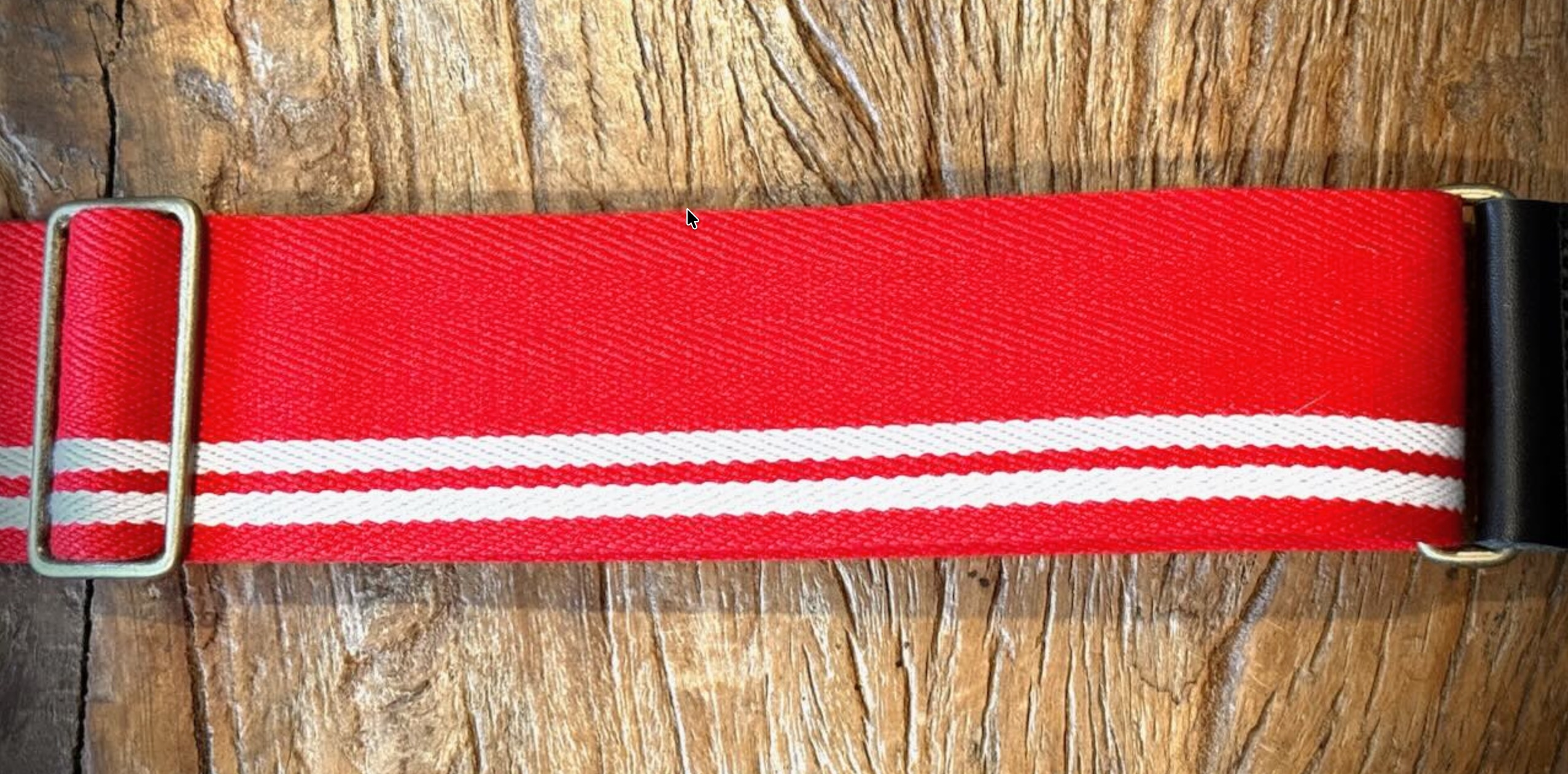 Leathergraft Liverpool Woven X Strong Stoffen gitaarriem