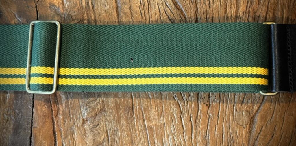 Leathergraft Liverpool Woven X Strong Stoffen gitaarriem