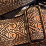 Blackhorn Vintage Gold Strap Lederen gitaarriem