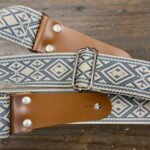 Blackhorn Fantasy woven bl Stoffen gitaarriem