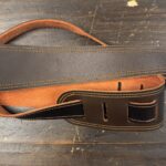Blackhorn Leather Deluxe dbr-o Lederen gitaarriem