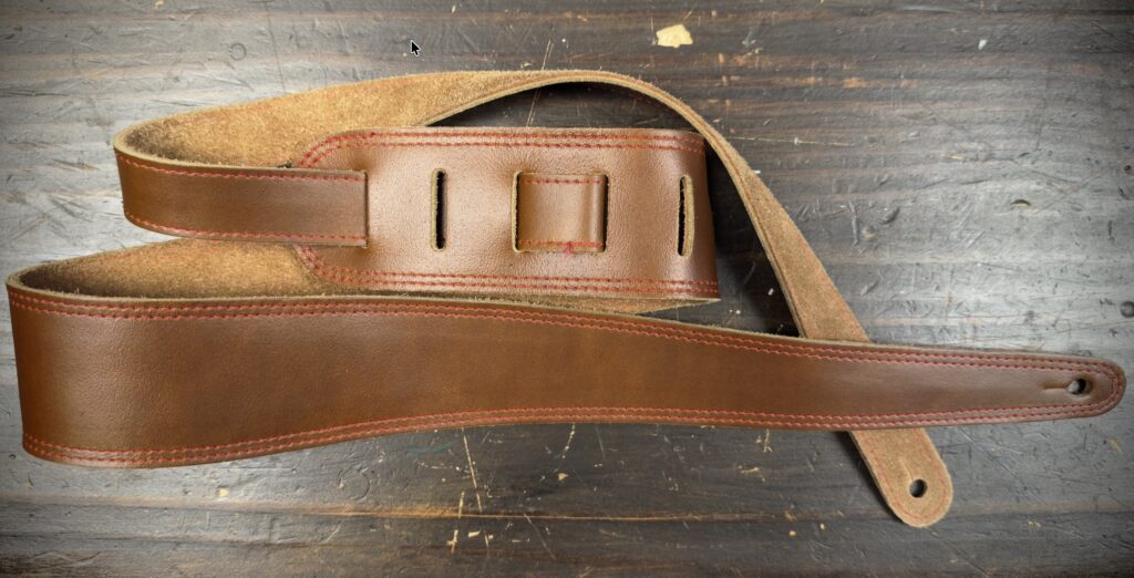 Blackhorn Leather Deluxe lbr-br Lederen gitaarriem