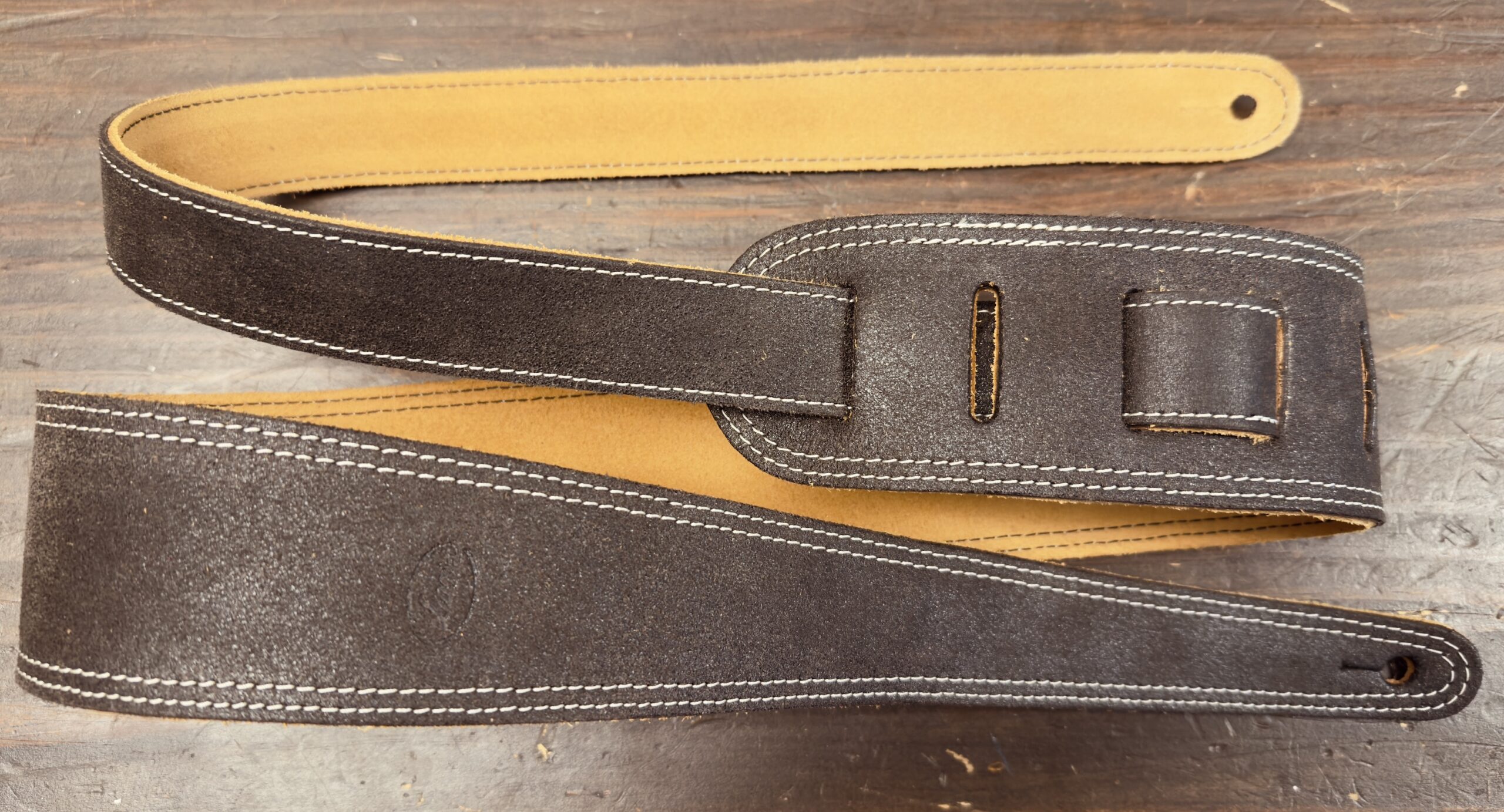 Blackhorn Leather Deluxe br s-lb Lederen gitaarriem