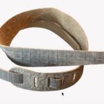 Blackhorn 6 Solid Leather g ali str 2 Lederen gitaarriem met struktuur/patroon