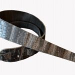 Blackhorn 6 Solid Leather gz ali str 1 Lederen gitaarriem met struktuur/patroon