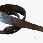 Blackhorn 6 Solid Leather g ali str 1 Lederen gitaarriem met struktuur/patroon