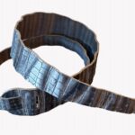 Blackhorn 6 Solid Leather lg ali str 2 Lederen gitaarriem met struktuur/patroon