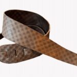 Blackhorn 8 Solid Leather br ra s Lederen gitaarriem met struktuur/patroon