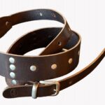 Blackhorn 6 Metal Buttons Solid Leather b 1 Lederen gitaarriem