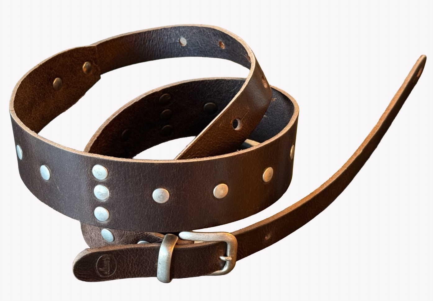 Blackhorn 6 Metal Buttons Solid Leather b 1 Lederen gitaarriem