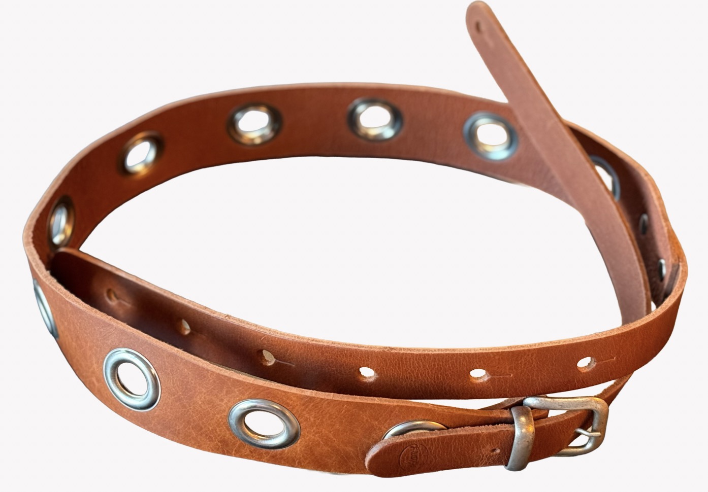 Blackhorn 6 Metal Holes Solid Leather b 2 Lederen gitaarriem