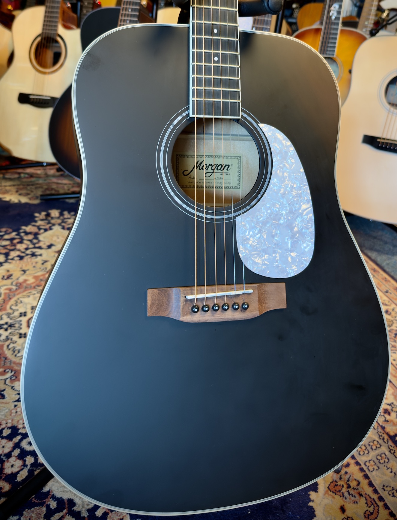 Morgan W09bk s dlx Western gitaar