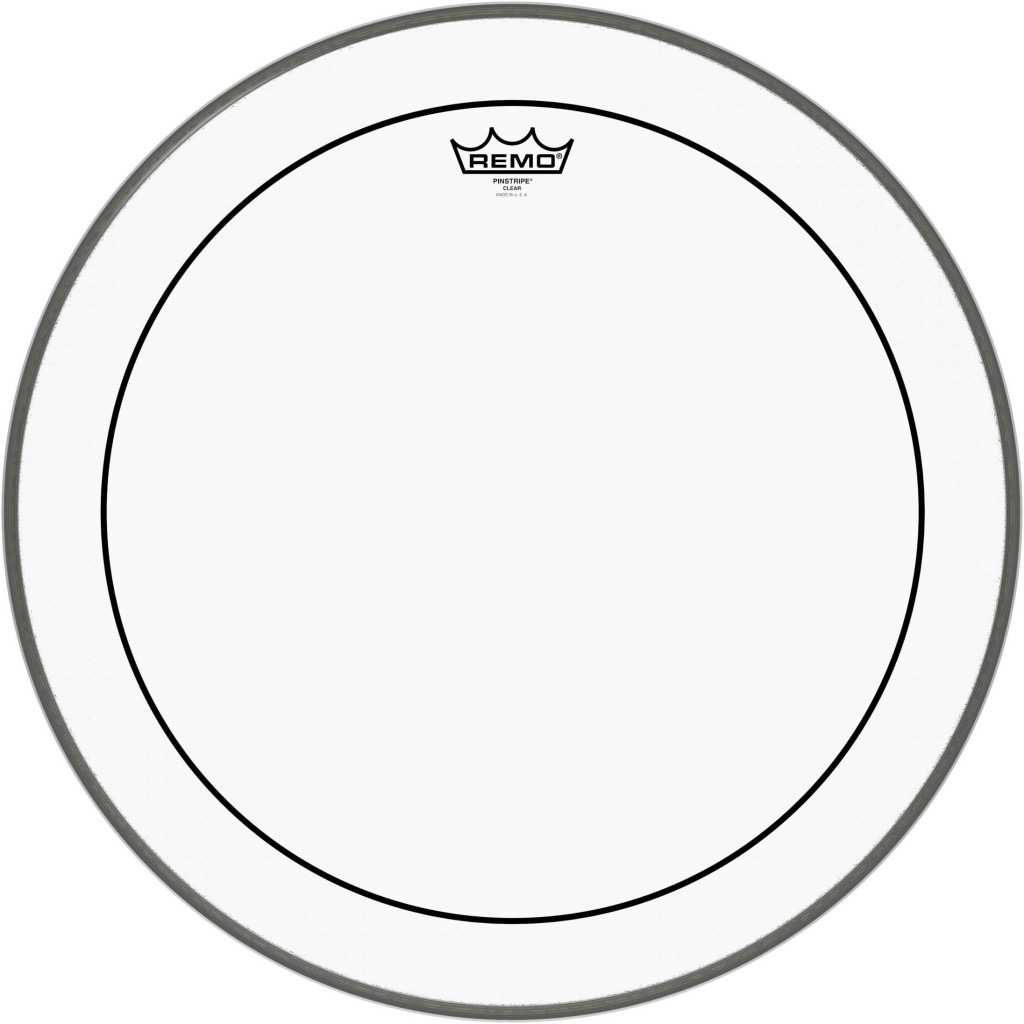Remo 20″ pinstr bas 20″ drumvel