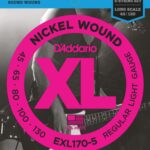D'Addario EXL170-5  long scale Set 5 string bassnaren