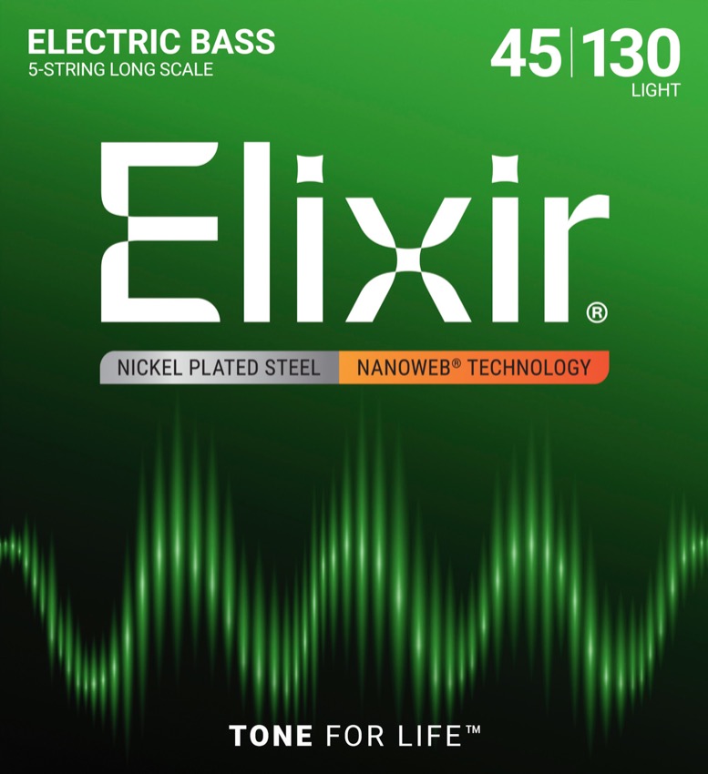 Elixir 14202 Light Set 5 string bassnaren