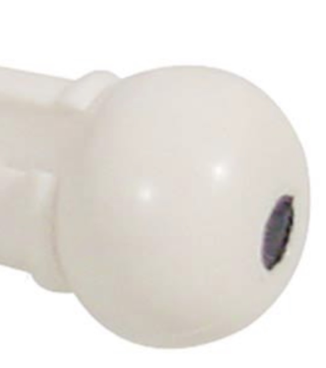 Blackhorn Standaard met dot Kamstekker wit met stip