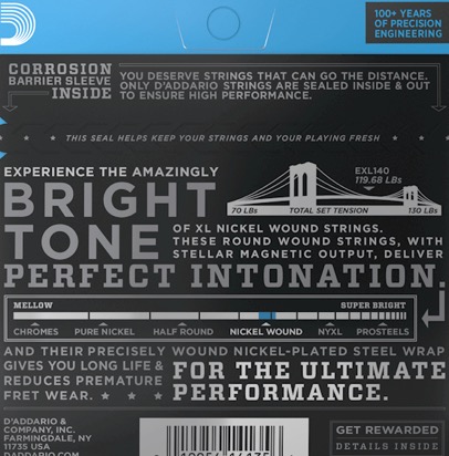 D'Addario exl140 0.10 Set voor elektrische gitaar