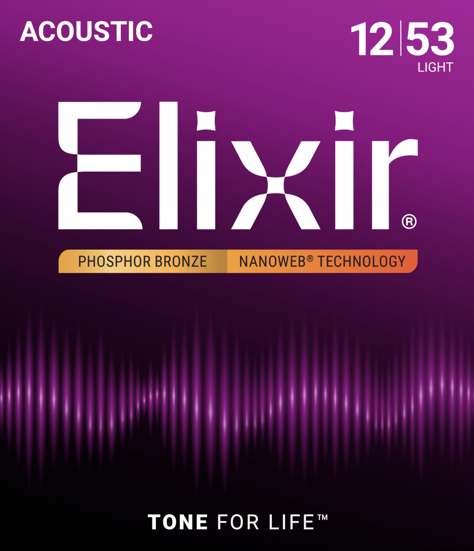 Elixir 0.12 Nanoweb 16052 0.12 Set voor western gitaar