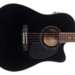 Morgan W104ce blk dlx Western gitaar met element